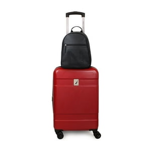Nautica - Pack Maleta Cabina S (10 Kg) Bora Rojo + Mochila Malik Negro