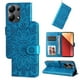 thumbnail image 1 of Funda tipo cartera FOXDOCK para Xiaomi Redmi Note 13 Pro 4G , diseño girasol en relieve, cuero PU, cierre magnético, soporte y tarjetero, 1 of 5