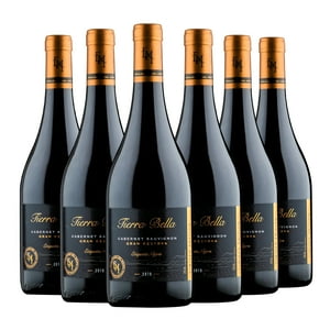 Caja X6 Vinos Tierra Bella Etiqueta Negra