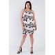 thumbnail image 5 of Vestido Básico Floral Negro Marfil de Talla Grande, 5 of 5