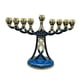 thumbnail image 3 of Candelabro De Metal Esmaltado Menorah, Adorno De Soporte Para Velas Adornado De Escritorio, 3 of 5