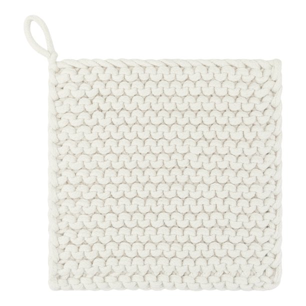 REGALWOVEN Soportes para ollas, salvamanteles resistentes al calor, almohadillas antideslizantes para encimeras, soportes para ollas de horno para cocina, cocina beige 1 pieza