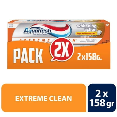 Pack Crema Dental Extra Clean Whitening 2X158G 1 Un Aquafresh