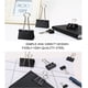 thumbnail image 5 of Clips grandes para carpetas de 1,6 pulgadas (paquete de 24), pinzas para papel grandes para suministros de oficina, 41 mm de ancho, capacidad de 18 mm, color negro, 5 of 6