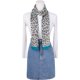 thumbnail image 2 of INSPIRE CHIC Bufanda Vintage de Leopardo para Mujer, Ligera y Sedosa, Pañuelo Protector Solar para Viajes Diarios, Talla Única Azul, 2 of 6