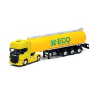 Toyng - Camión Scania Logging Trailer Amarillo Escala 1:64 - Welly