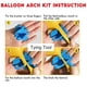 thumbnail image 4 of Kit de arco de globos A Archloon de 134 piezas, negro y dorado, 4 of 8