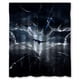 thumbnail image 1 of Cortina de ducha con el logotipo de Batman y ganchos (60 x 72 pulgadas), 1 of 3