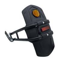 Ioensy - Guardabarros Trasero Guardabarros Cubierta Trasera Y Soporte 19X34Cm Piezas De Reparación Cubierta De Rueda Negro