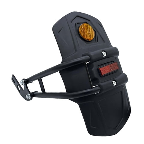 Ioensy - Guardabarros Trasero Guardabarros Cubierta Trasera Y Soporte 19X34Cm Piezas De Reparación Cubierta De Rueda Negro