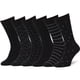 thumbnail image 1 of Calcetines De Vestir Paquete De 6 Para Hombre Negros Tallas 40 46, 1 of 5