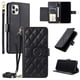 thumbnail image 1 of Funda tipo billetera FOXDOCK para iPhone 11 Pro Max – Tapa abatible con correa para mujer, 1 of 5