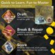 thumbnail image 2 of Juego de cartas Left Justified Broken and Beautiful Kintsugi, 2 of 6