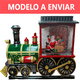 thumbnail image 2 of Adorno Navidad Trecito Con Luces Para El Arbol De Pascua Santa Con Bolsa De Regalo, 2 of 5