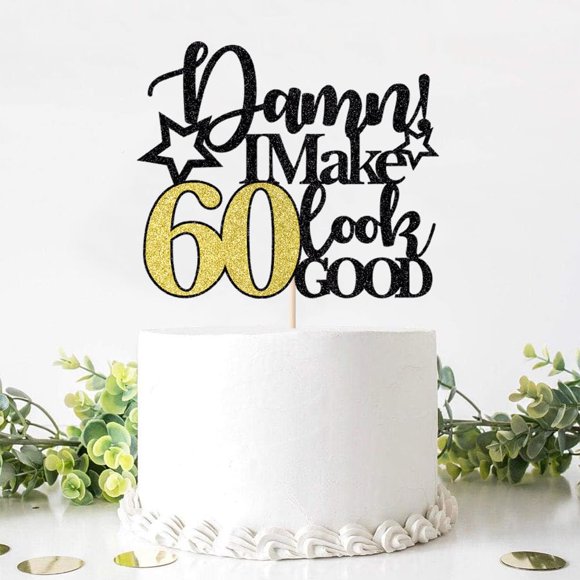 Adorno para Tarta Naicaek 60.º Cumpleaños