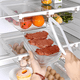 thumbnail image 3 of Contenedor plástico triple para carne con tapa, transparente, 3 of 3