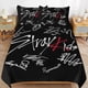 thumbnail image 1 of Juego De Ropa De Cama Stray Kids Funda Nórdica Cómoda Y Ligera Con Estampado De Dibujos Animados 3 Piezas, 1 of 3