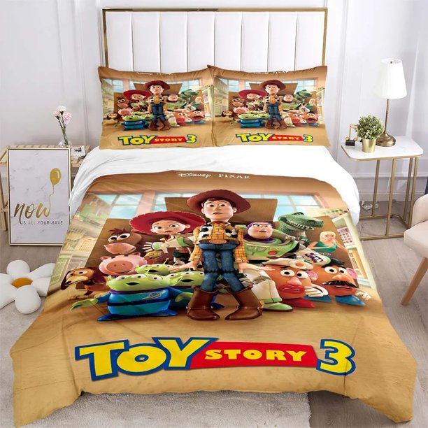 Toy Story Pattern Bedding Sets Bedroom Single Duvet Cover Bedding Sets 3DPrinted Duvet Cover Set Bedroom Decorations Bed Sheets