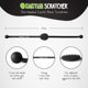 thumbnail image 5 of Rascador de Espalda Cactus Scratcher 114 cm, doble cara, negro, 5 of 5