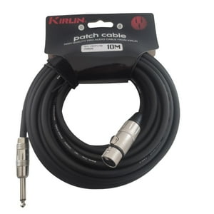 Cable Xlr-Plug 6,3Mm De 10 Mt Kirlin Mpc-282Pn/Bk-10M