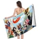 thumbnail image 4 of Super Hero Girls Toalla de playa de secado rápido con diseño temático, regalo para mujeres y niñas, ideal para cumpleaños, fans, amantes de la música, uso en la playa o al aire libre, 78 × 160 cm, 4 of 6