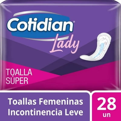 Toallas Incontinencia Super Lady 28 Un Cotidian