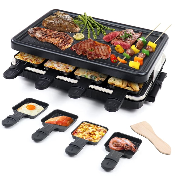 Parrilla Raclette Fajiabao 8 Bandejas BBQ Coreano para Interior