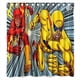 thumbnail image 1 of Cortina de ducha de película Flash, juego de cortinas de baño con ganchos, tamaño 66 x 72 pulgadas, 1 of 3