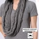 thumbnail image 4 of Bufanda de lana de dos círculos con cuello de punto para mujer, cálida y gruesa, para otoño e invierno., 4 of 8
