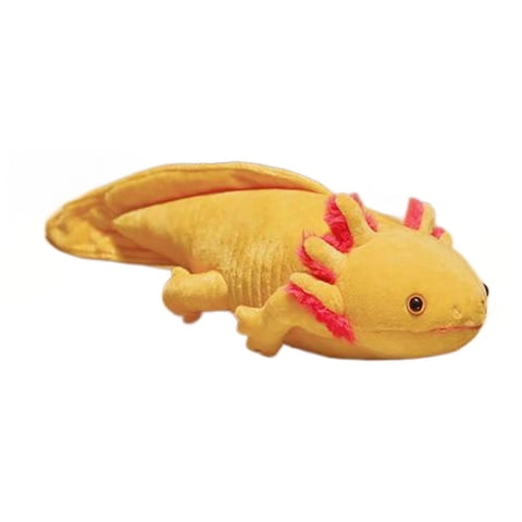 Magideal - Muñeco De Peluche Axolotl, Muñeco De Peluche Axolotl, Juguete De Peluche Axolotl Cómodo Y Abrazable De 17,72 Pulgadas Para Adolescentes, Adultos Y Niñ Amarillo