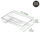thumbnail image 4 of Organizador de baño transparente de plástico transparente con soporte para cepillos de dientes, 4 of 7