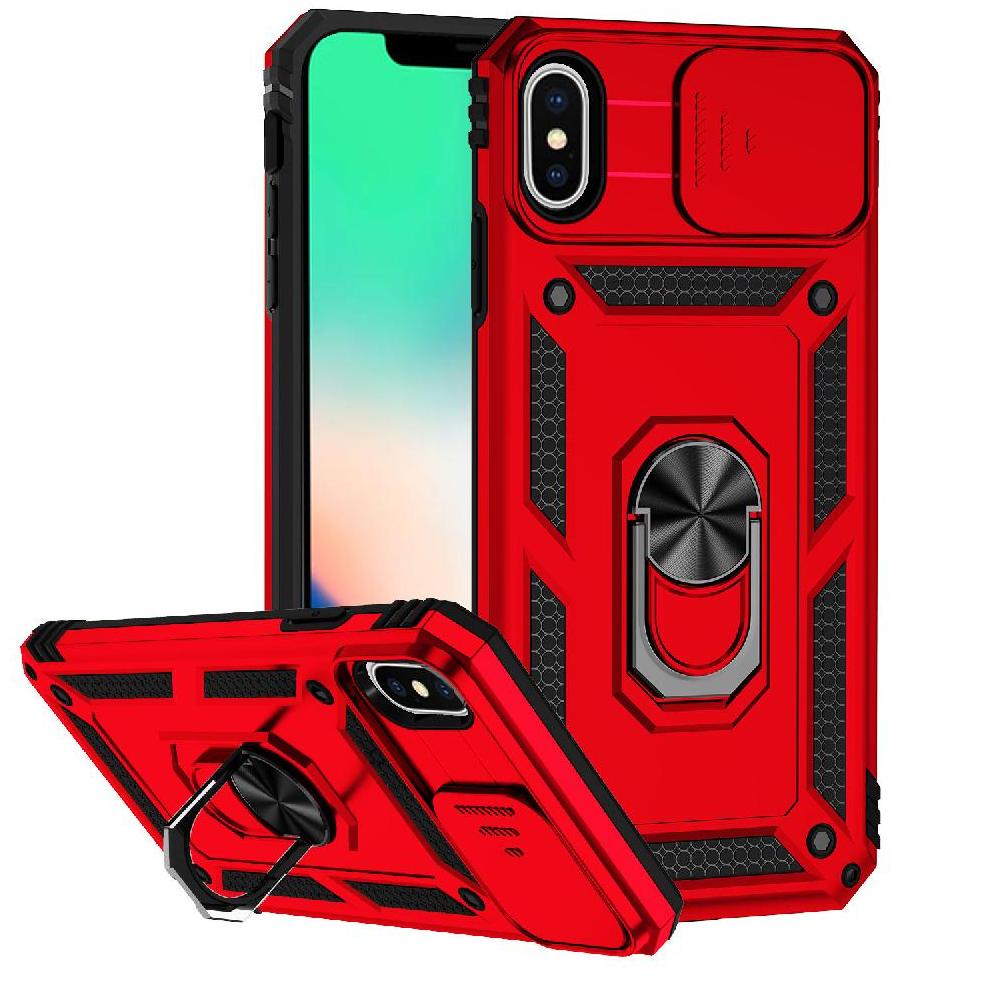 Estuche Gangxun Para Iphone X/Xs, Soporte Giratorio 360°, Estilo Mecánico Y Magnético