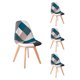 thumbnail image 1 of Pack 4 Silla Eames Patchwork Azul, 1 of 3