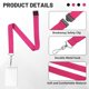 thumbnail image 4 of Lanyards WEZEBEL Paquete de 24 en Rosa Fucsia, Desprendibles e Impermeables, 4 of 6