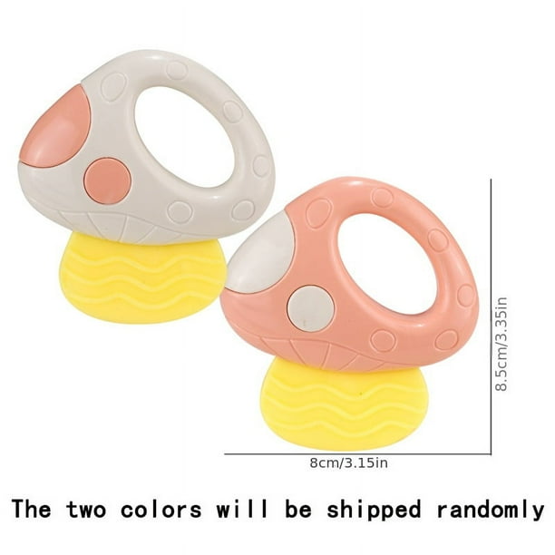 Baby Soft Rubber Rattles, Safe To Chew And Can Be Boiled And Sterilized, Without Peculiar Smell