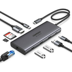 Hub Usb C Ugreen Revodok Pro 109 9 En 1 Con 4K Hdmi 100 W Pd