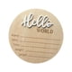 thumbnail image 2 of Letrero De Anuncio De Recién Nacido Con La Palabra "Hola" Para Decoración De Fiesta, Regalo Para Nueva Mamá, Color Blanco, 2 of 5