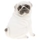 thumbnail image 2 of figura animal modelo plástico figurita ni?os juguete regalo decoración del hogar pug blanco, 2 of 5