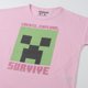 thumbnail image 2 of Polera Manga Larga Niña Creeper Rosado Minecraft, 2 of 3