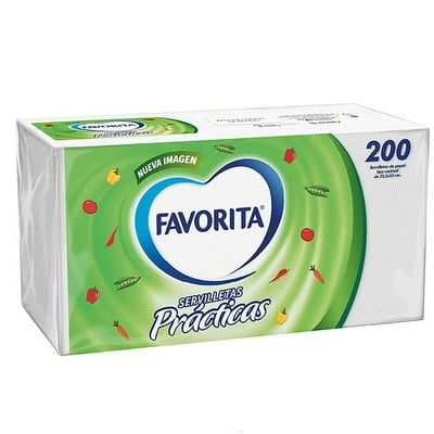 Servilletas Cóctel 23X23 Cm 200 Un Favorita