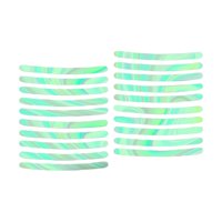 Ioensy - 20 Piezas Pegatinas Reflectantes Para Cubo De Rueda De Coche Para Conducción Nocturna De Bicicleta