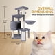 thumbnail image 3 of Árbol para Gatos Smouatou Condo de Tres Niveles con 2 Hamacas Gris, 3 of 9