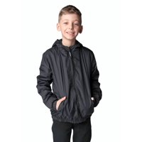 Kibou - Chaqueta Cortaviento Impermeable Unisex Para Niños Con Polar