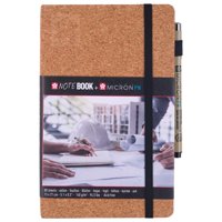 Sakura - Sketchbook Hoja Blanca 21X13Cm Corcho + Pigma Micron Pn