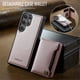 thumbnail image 2 of AutSpace Funda para Samsung Galaxy S24 Ultra 5G, Bloqueo RFID, Cuero PU, Compatible con MagSafe, Billetera Desmontable 2 en 1 con Tarjetero, Soporte, Cubierta Protectora Magnética, Rosa, 2 of 9