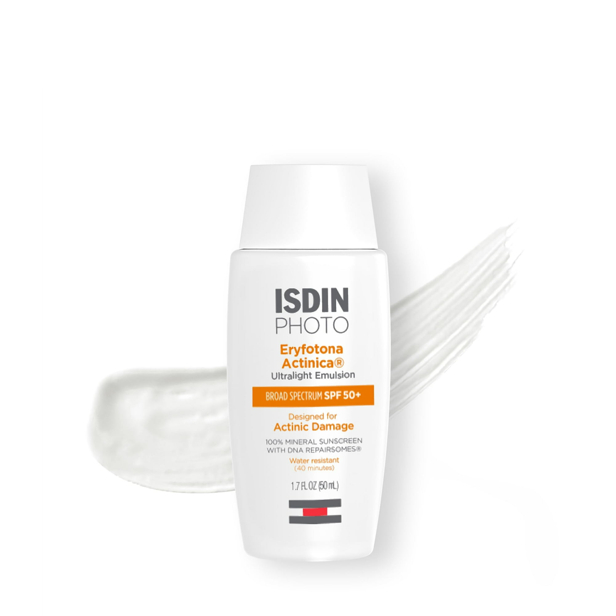 Protector Solar Isdin Eryfotona Actinica Spf 50+, 50 Ml, Tamaño De Viaje