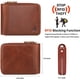 thumbnail image 4 of Billetera CALFART RFID de cuero con cremallera y bolsillo para monedas, 4 of 7