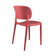 thumbnail image 4 of Silla de exterior e interior apilable Marilyn moderna - Roja, 4 of 6