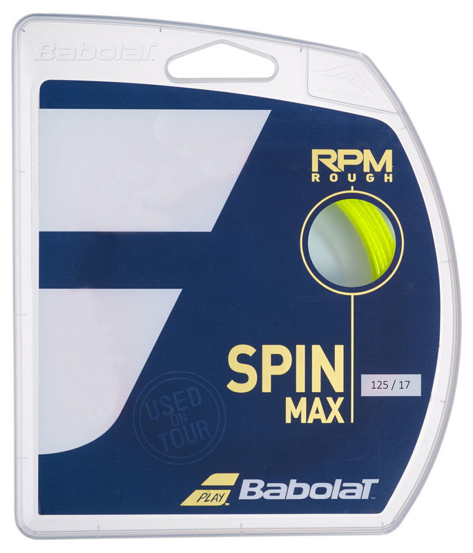 Babolat - Cuerda Tenis Rpm Rough 12 Mts - 1.25 (Amarillo)