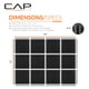thumbnail image 4 of Tapete de rompecabezas para ejercicio CAP Barbell, paquete de 2, 60 x 60 cm, 3 cm de grosor, 4 of 7